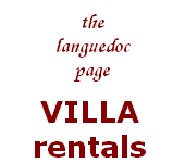 A selection of villas to rent throughout Languedoc